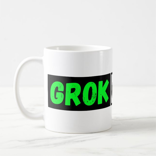 MUG CAFÉ ET BOGUE DE THÉ GROK GAMING (Gauche)