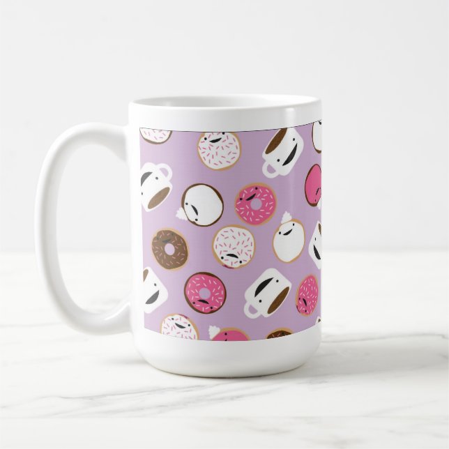 Mug café et butées toriques heureux (Gauche)