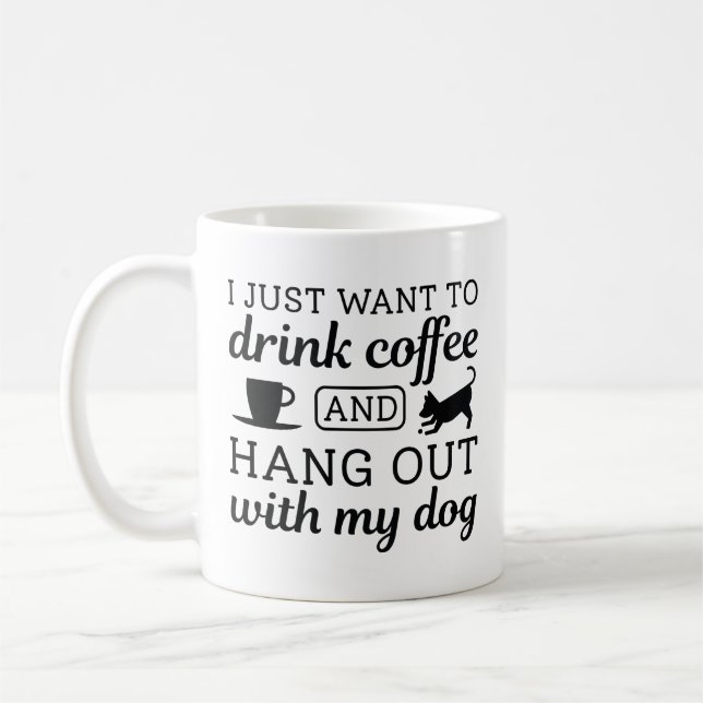 Mug Café Et Chien (Gauche)