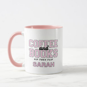 Mug Café et Livres Sirotez puis feuilletez Livre passi