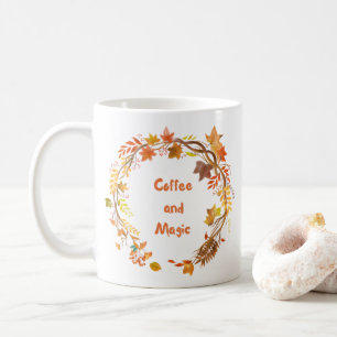 Mug Café Et Magie Automne Thanksgiving Cadeau Parent