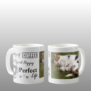 Mug Café et mon chat vie parfaite gris gris photo