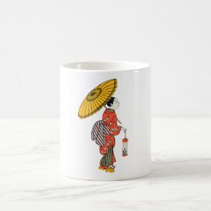 Mug café femme asiatique