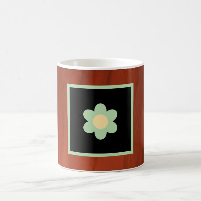 Mug Café Floral Marron Immobilier (Centre)