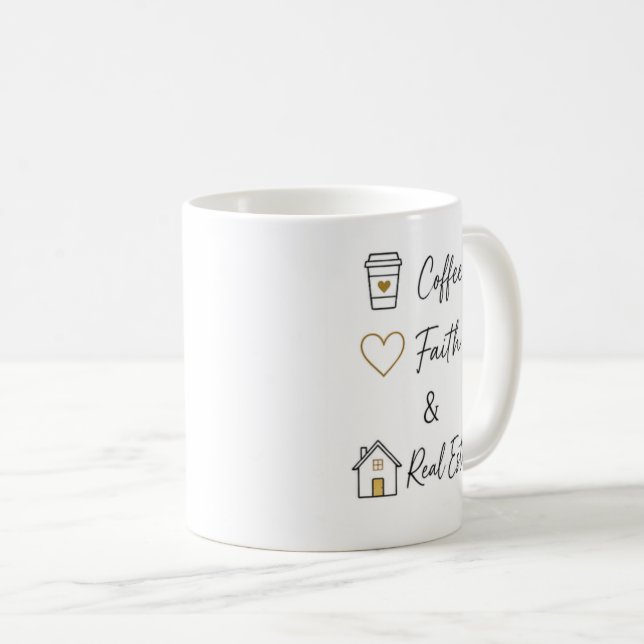 Mug Café Foi Immobilier (Devant droit)
