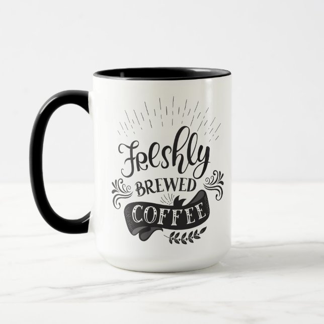 Mug Café fraîchement moulu Personnalisé (Gauche)