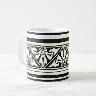 Mug Café frontalier de la feuille de récupération goth
