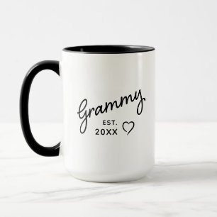 Mug Café Grammy Date de création Moderne