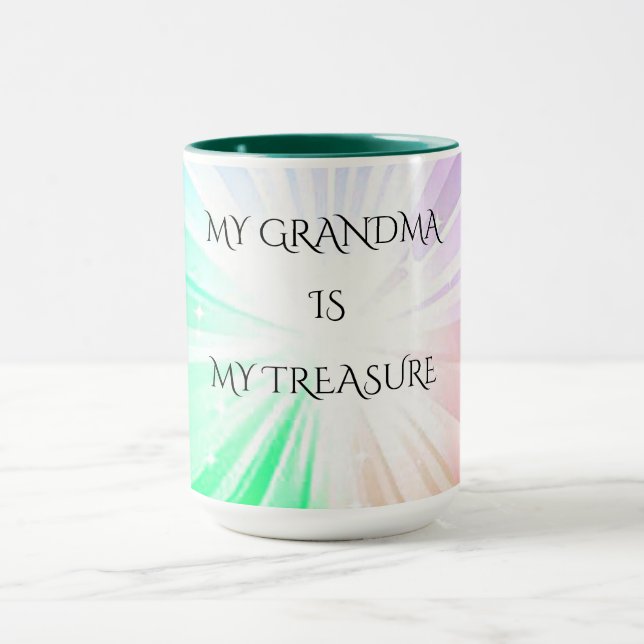 MUG CAFÉ "GRANDMA" OU BOUG À THÉ. (Centre)