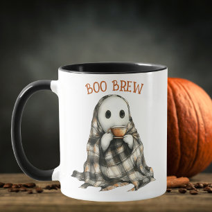 Mug Café Halloween blanc Fantôme blanc