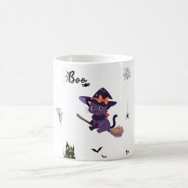 Mug café Halloween éffrayant avec des dessins amus