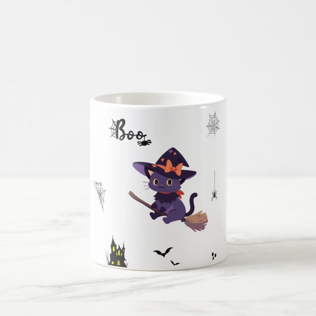 Mug café Halloween éffrayant avec des dessins amus (Centre)