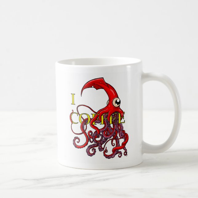 Mug Café I (d'attaque de calmar géant) (Droite)