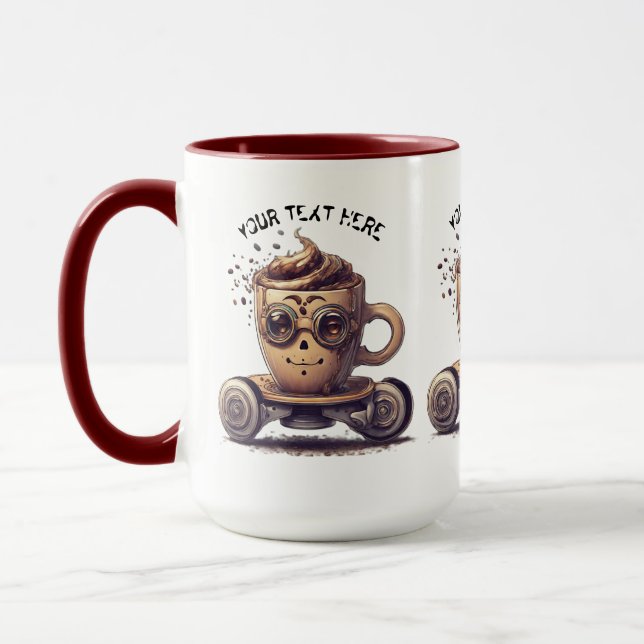 MUG CAFÉ INTELECTUEL DANS UN SKATER (Gauche)