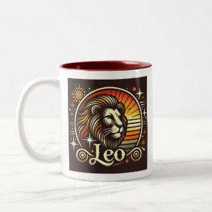Mug café Leo Zodiac deux tons
