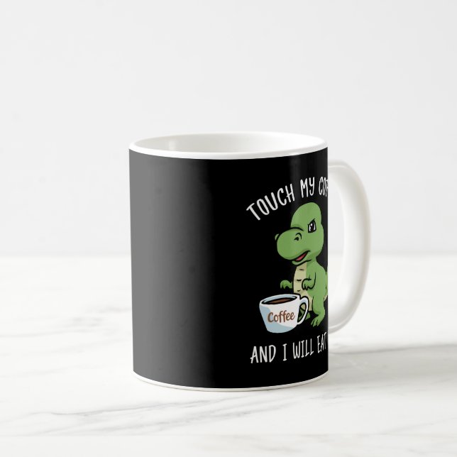 Mug Café Lover Cadeau Hommes Dinosaure Café Cadeaux Ca (Devant droit)