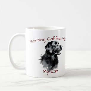 Mug Café Matin Noir mignon avec mon LAB.PERSONNALISER