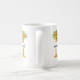 Mug café MOM personnalisé avec nom d'enfant