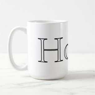 Mug Café Mot Personnalisable – Texte Modifiable