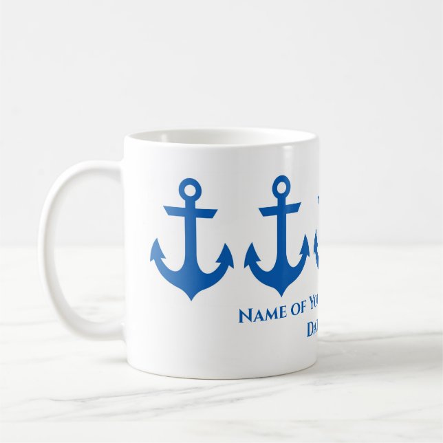 Mug café nautique personnalisé (Gauche)
