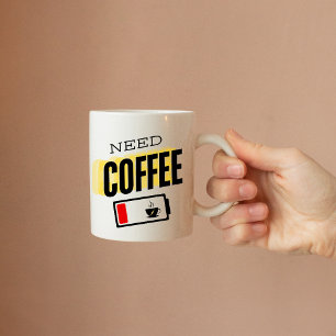 Mug Café nécessaire : Batterie basse