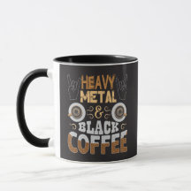 Café noir en métal lourd Drôle cadeau