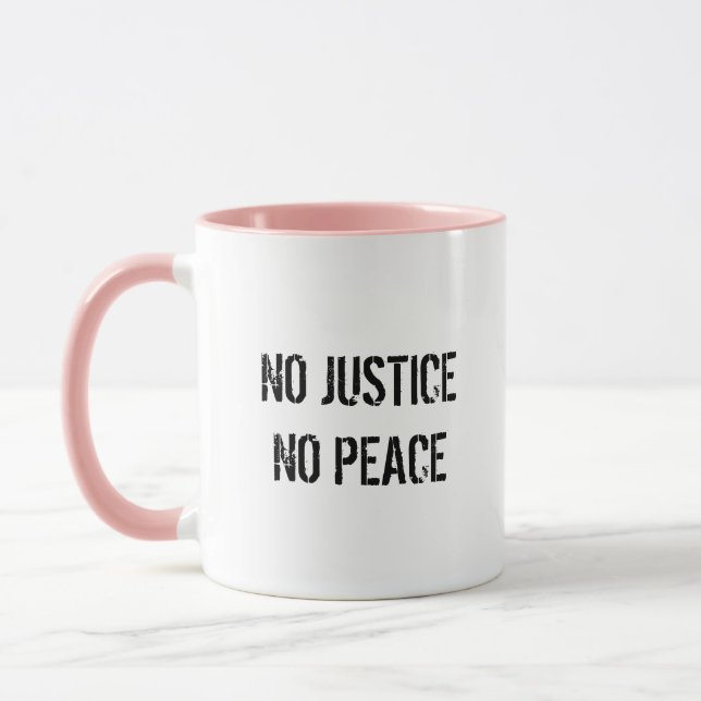 Mug Café Pas de Justice Pas de Paix (Gauche)