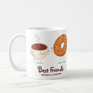 Mug Café Personnalisable Doux Donut BFF Meilleurs Ami