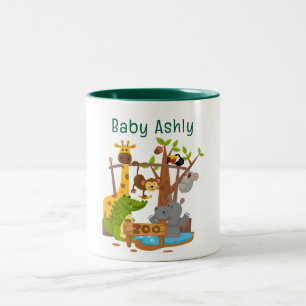 Mug Café personnalisé au nom de l'enfant Zèbre Mig