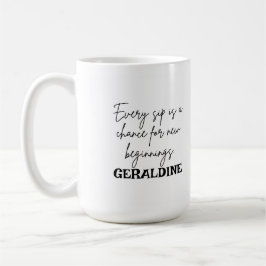 Mug café personnalisé avec design moderne