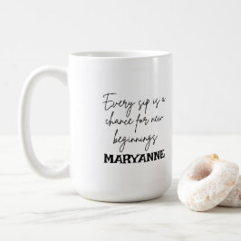 Mug café personnalisé avec design moderne