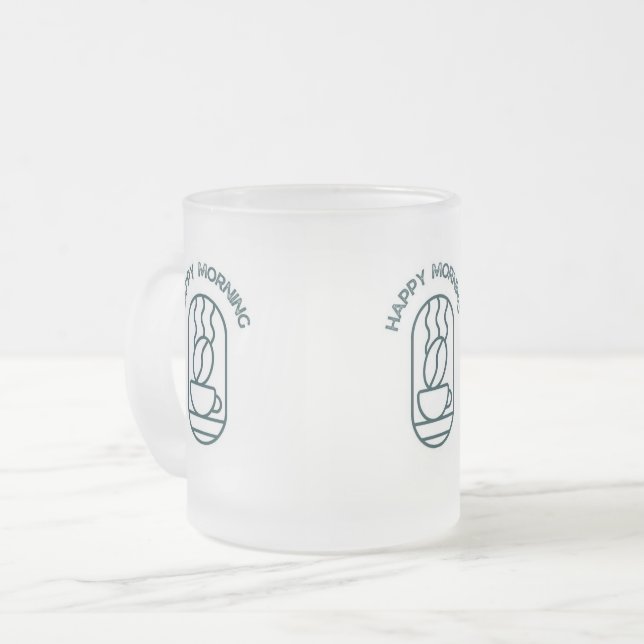 Mug café personnalisé : Commencez votre journée av (Devant gauche)