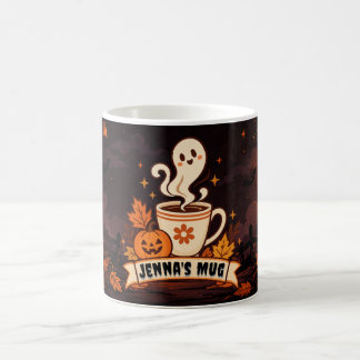 Mug Café personnalisé Fantôme d'Automne