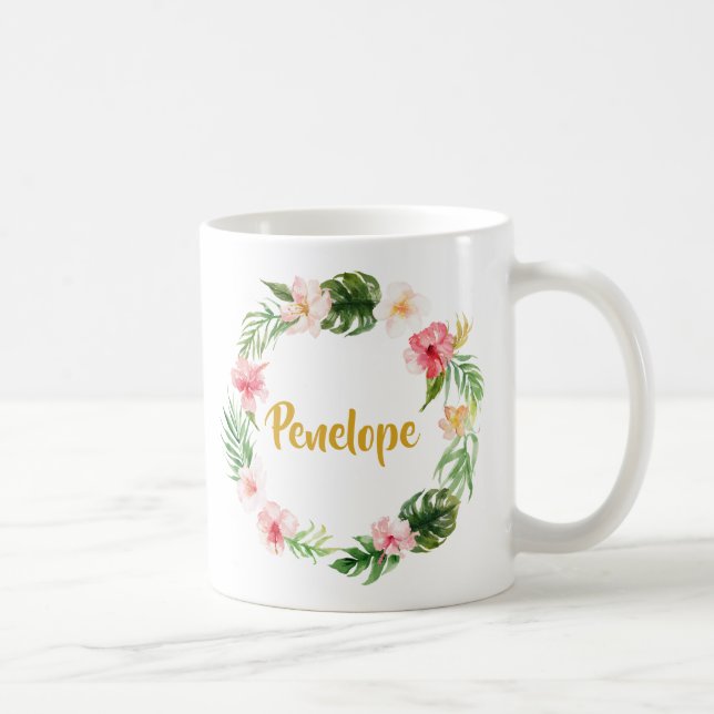 Mug café personnalisé, Nom Cadeau, Nom (Droite)