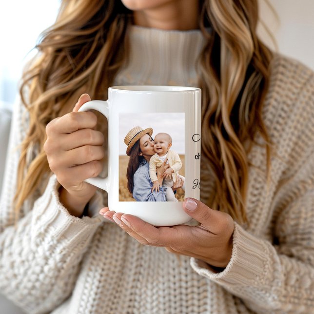 Mug café personnalisé pour maman avec photos (Créateur téléchargé)