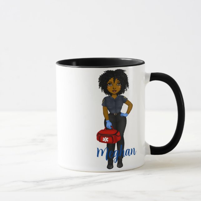Mug Café pour femme noire Chic à carburant EMT personn (Droite)