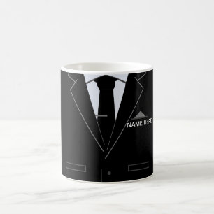 Mug café professionnel personnalisé avec nom Texte