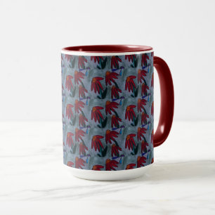Mug Café Red Daisy