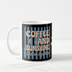 Mug  Café Rétro Groovy et Soleil Mieux Ensemble 