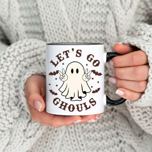 Mug Café rétro Halloween Ghouls éffrayant
