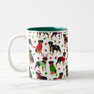 Mug café Rottweiler de Noël