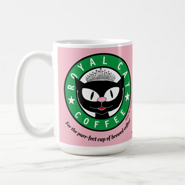 Mug CAFÉ ROYAL CAT Princess Cartoon Cat (Gauche)