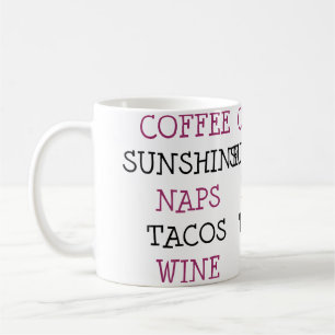 Mug Café Soleil Siestes Tacos Vin