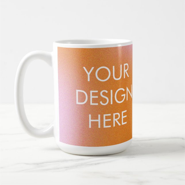 Mug café Super à dégradé personnalisé (Gauche)