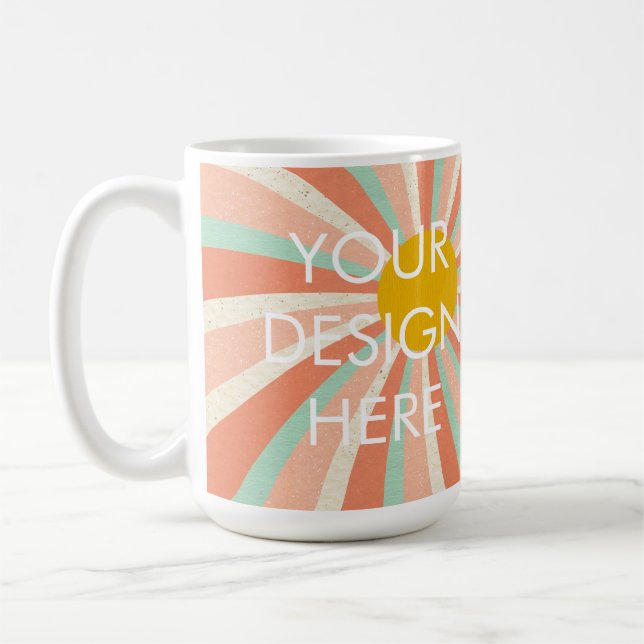 Mug café Super à dégradé personnalisé (Gauche)