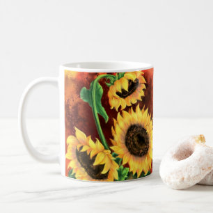 Mug café tournesol jaune