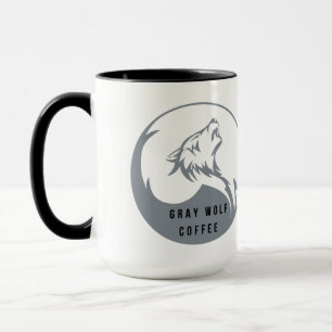 Mug Café Wolf gris 15oz