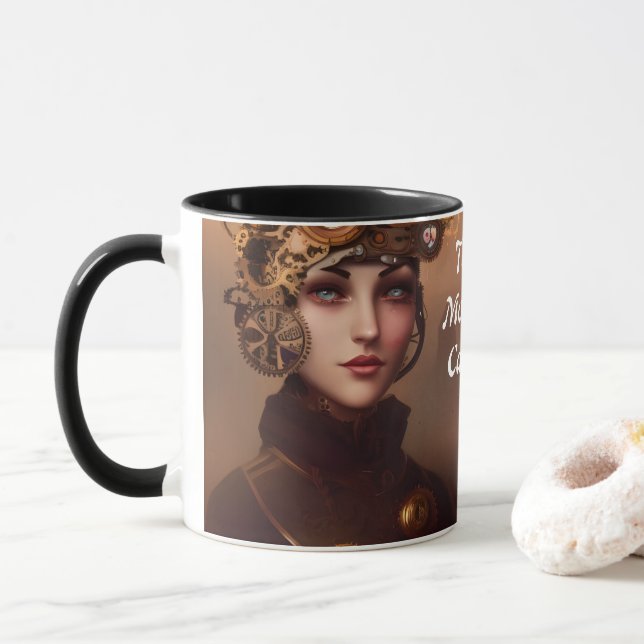 Mug Caféine du matin de Toni personnalisable (Avec donut)