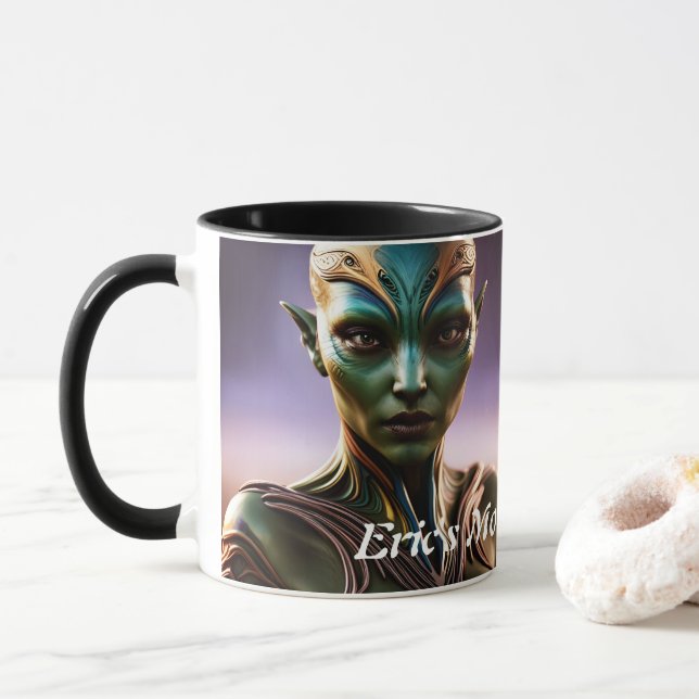 Mug Caféine du matin d'Eric personnalisable (Avec donut)