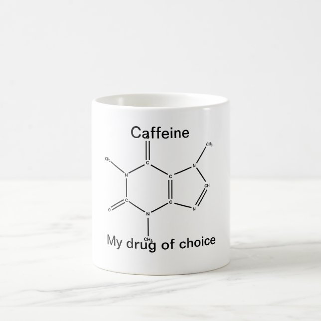 Mug Caféine : ma drogue de choix (Centre)